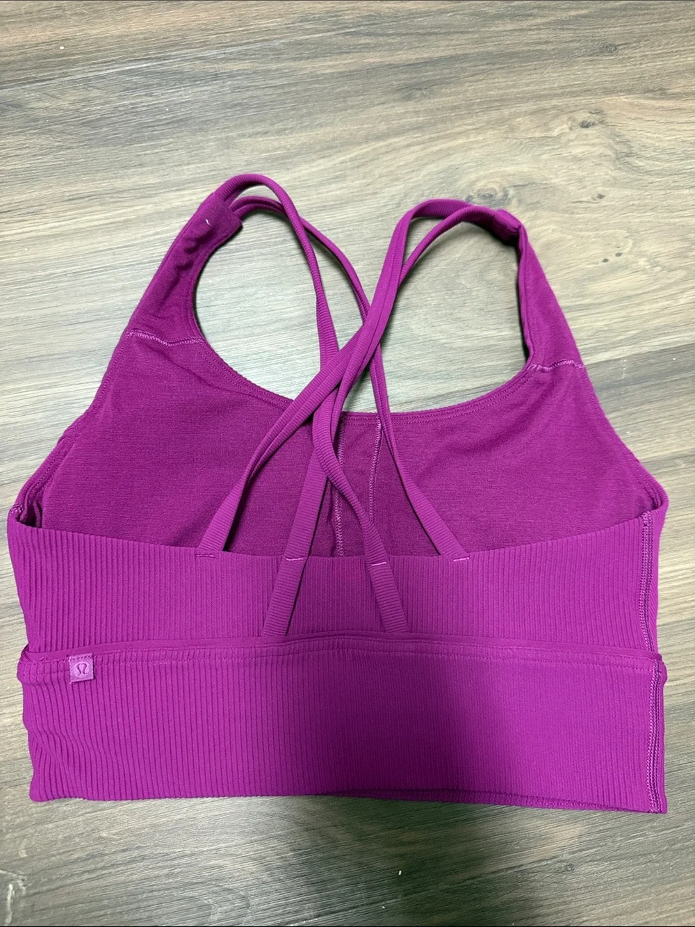 lululemon athletica Ribbed Double-Strap Sports Bra - Magenta
